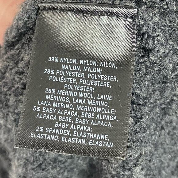 Anthropologie Alpaca Merino Wool Simone Sweater Grey Size XXS Petite Knit‎ Boho - Picture 9 of 12